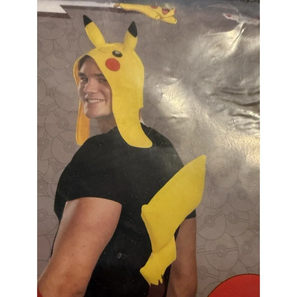 New Pkg‎ Adult Pokemon Pikachu Costume Accessory Kit Headpiece & Tail